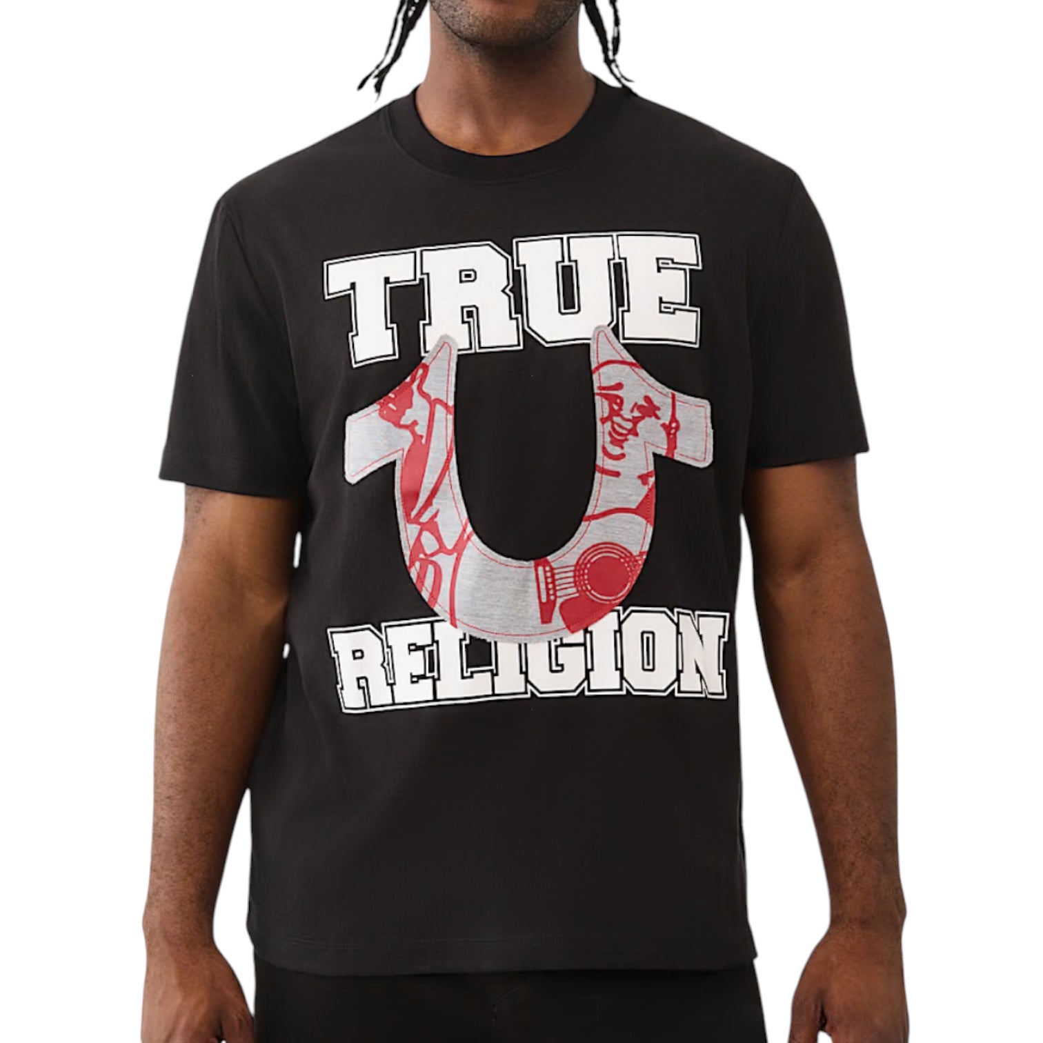 TRUE RELIGION: Terry Applique SS Tee 109531